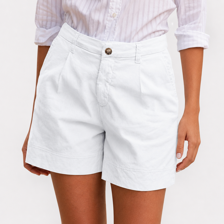 Wendy Katoenen Shorts - Wit