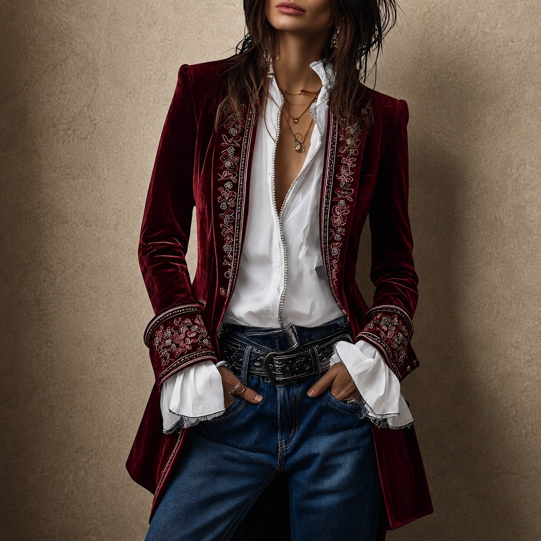 Rosalinde | Luxe Fluwelen Jas