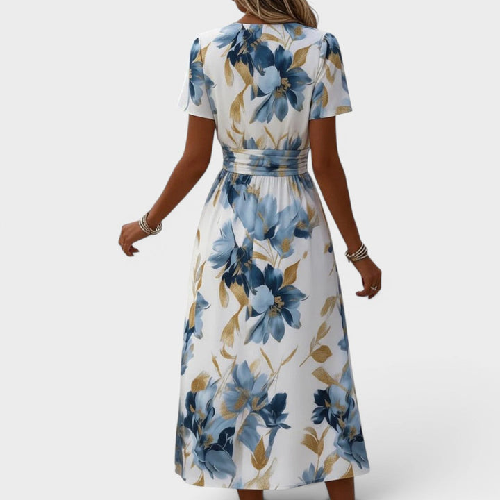 Diane wikkel midi jurk model