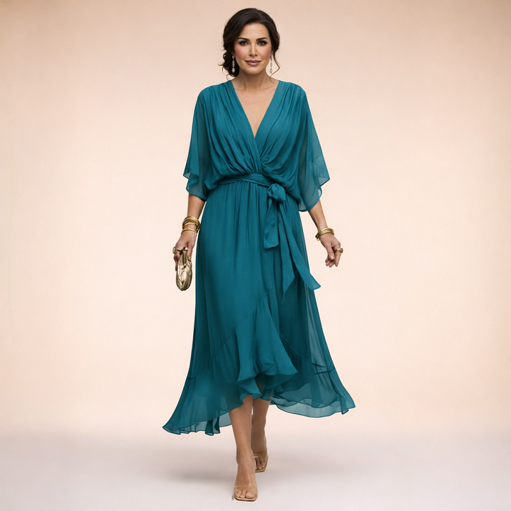 Van Elsen™ Soraya Luxe Chiffon Jurk