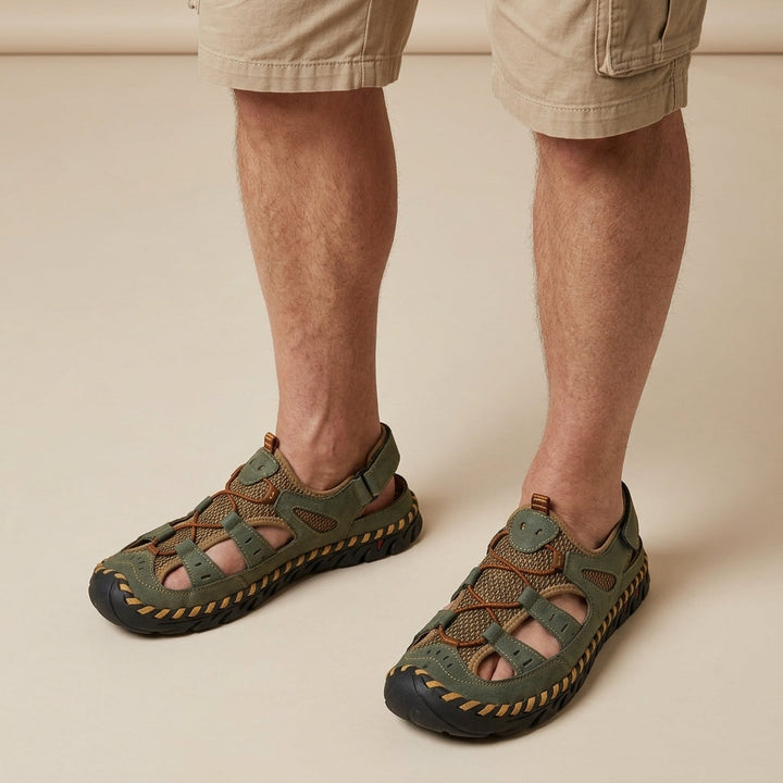 Hartmann | Leren Heren Sandalen