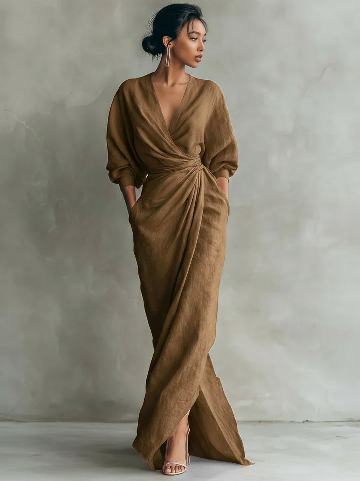 Christel Dames Blouse Bruin
