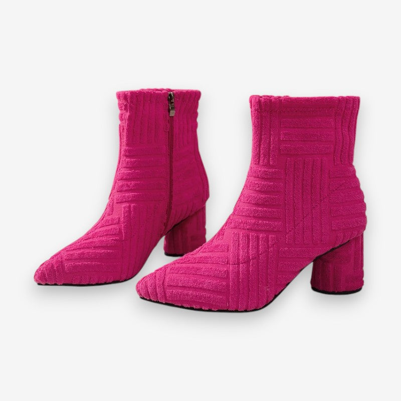 Bloc Stiefeletten Roze