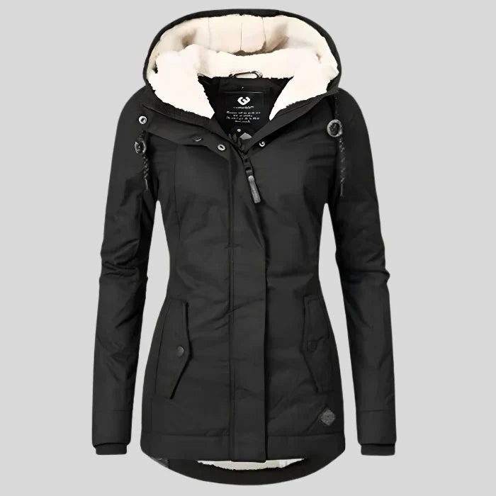 Alienor | Waterdichte Lange Jas met Capuchon
