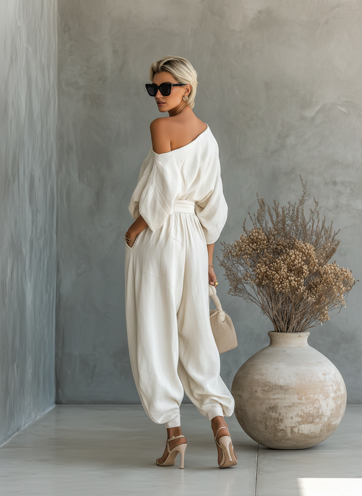 Ayla | Minimalistische One-Shoulder Set