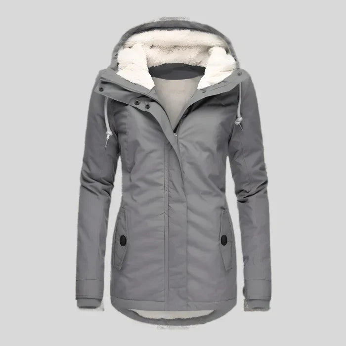 Alienor | Waterdichte Lange Jas met Capuchon