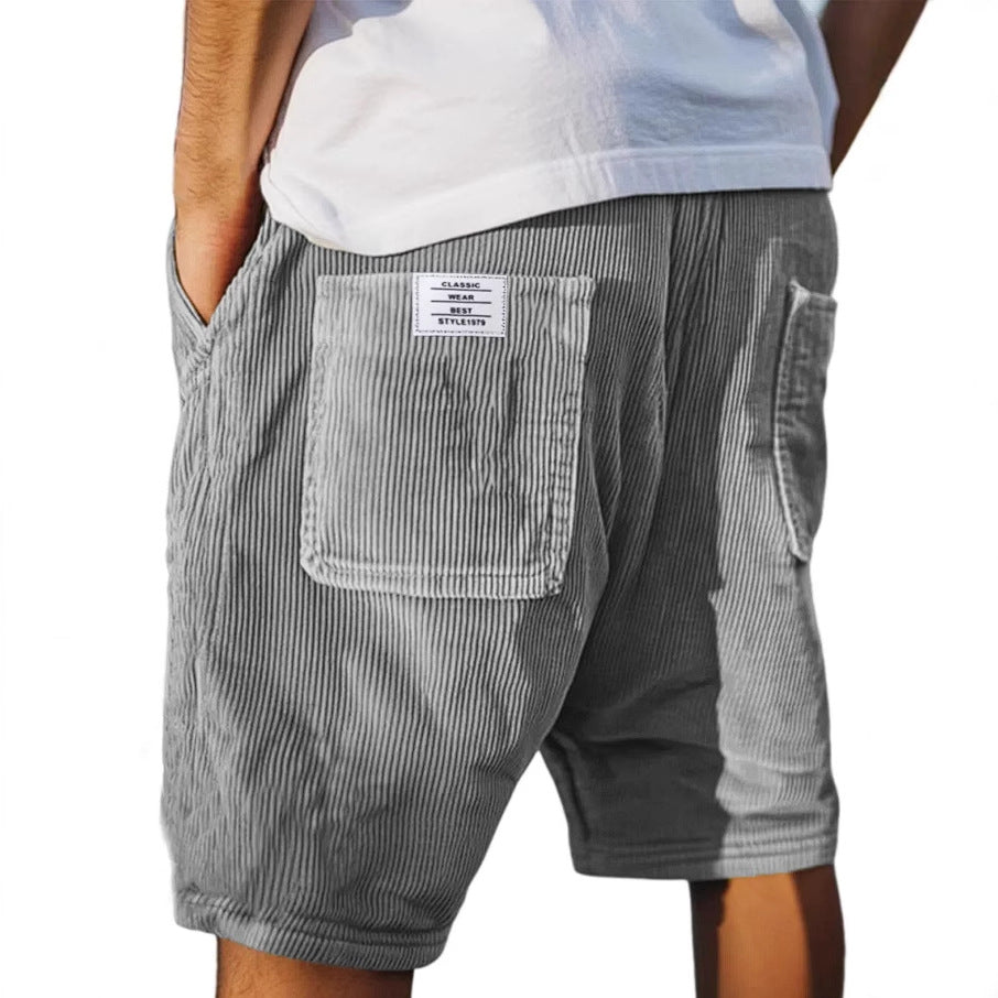 Victor Fluwelen Shorts - Grijs