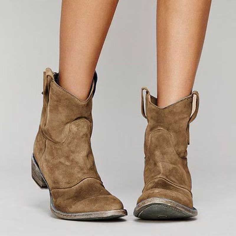 Van Elsen™ Carlotta Suede Elegance Enkellaarsjes