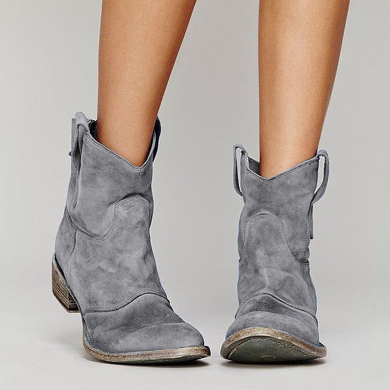 Van Elsen™ Carlotta Suede Elegance Enkellaarsjes