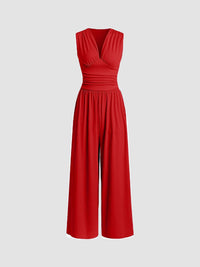 Charity | Mouwloze Wijdbeens Jumpsuit