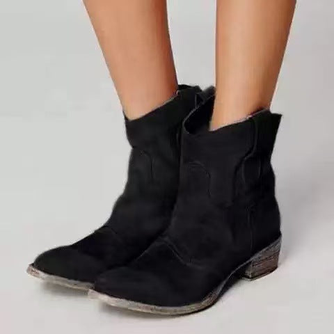 Van Elsen™ Carlotta Suede Elegance Enkellaarsjes