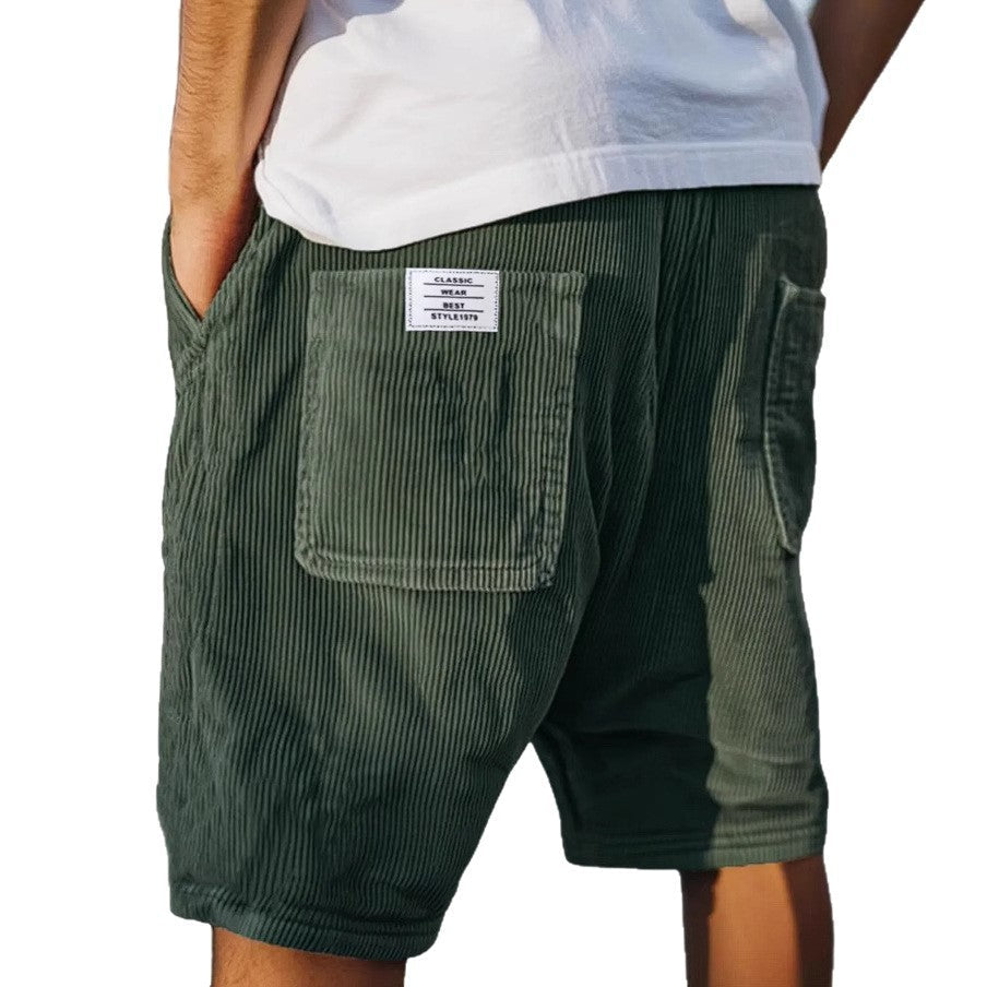 Victor Fluwelen Shorts - Donkergroen