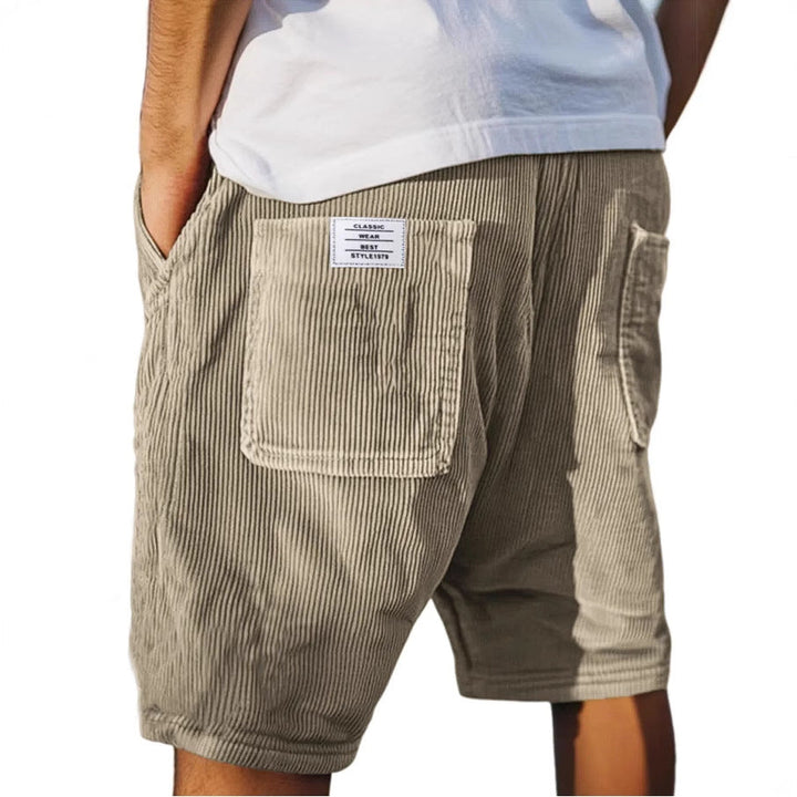 Victor Fluwelen Shorts - Khaki