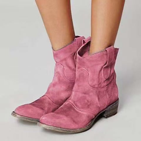 Van Elsen™ Carlotta Suede Elegance Enkellaarsjes
