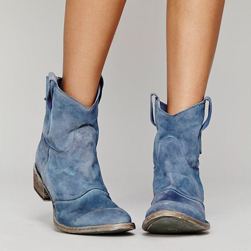 Van Elsen™ Carlotta Suede Elegance Enkellaarsjes
