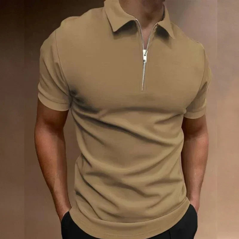 Van Elsen™ Ziparo Luxe Rits Polo Heren