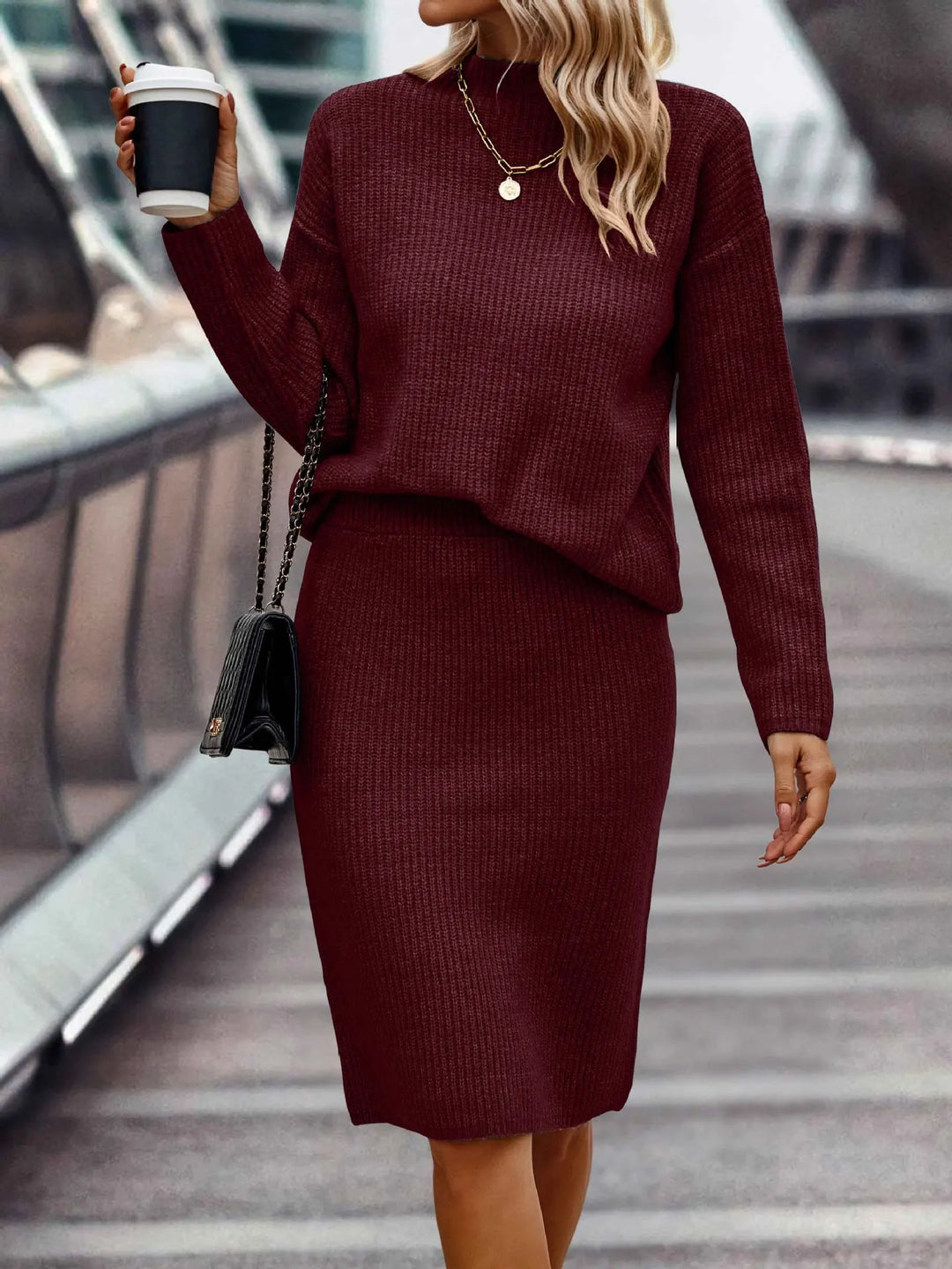 Elegance Set Donkerrood