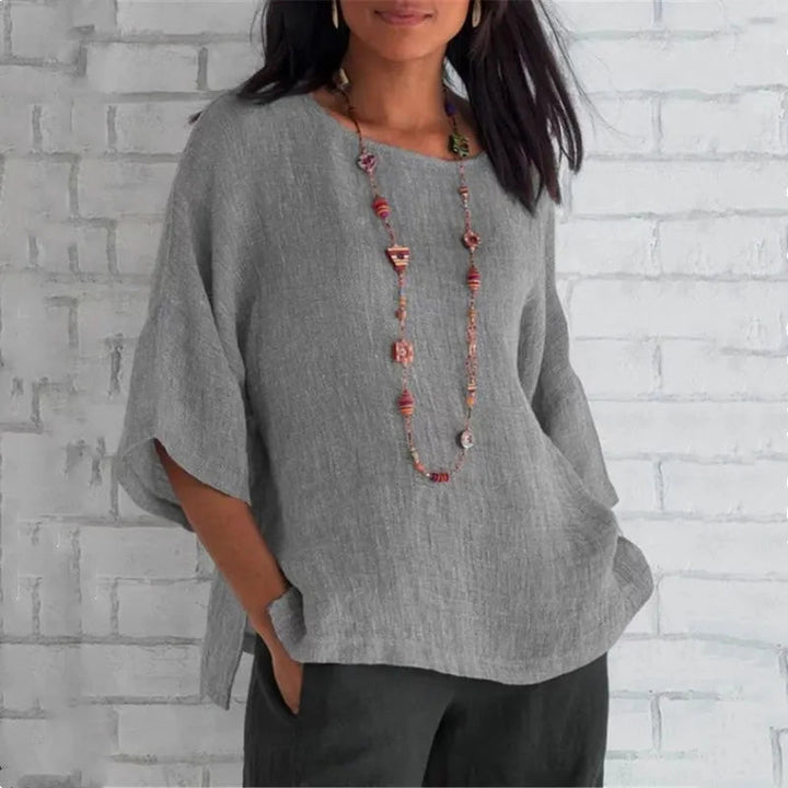 Sara Luchtige Blouse - Grijs