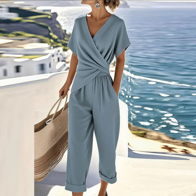 Cora Tweedelige Set - Blauw
