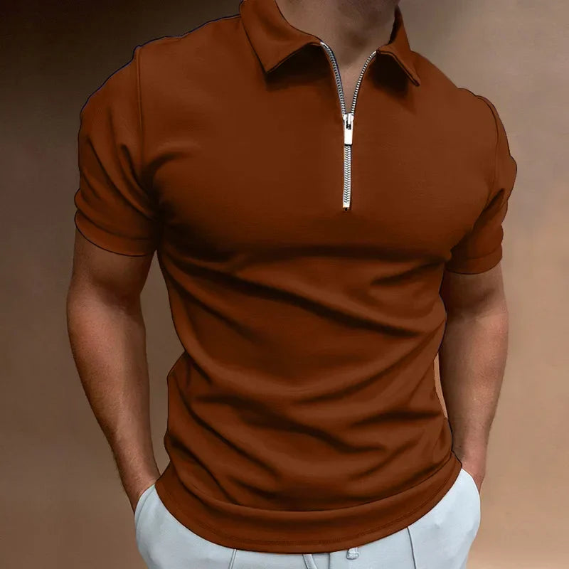 Van Elsen™ Ziparo Luxe Rits Polo Heren