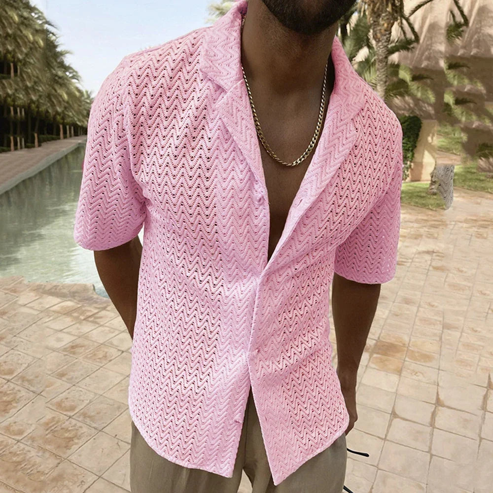 Adriano Mesh Shirt Roze