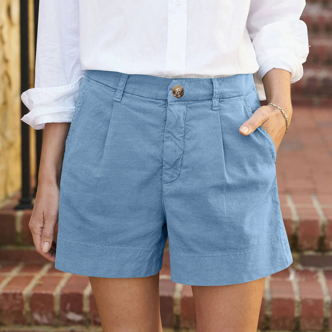 Wendy Katoenen Shorts - Koningsblauw