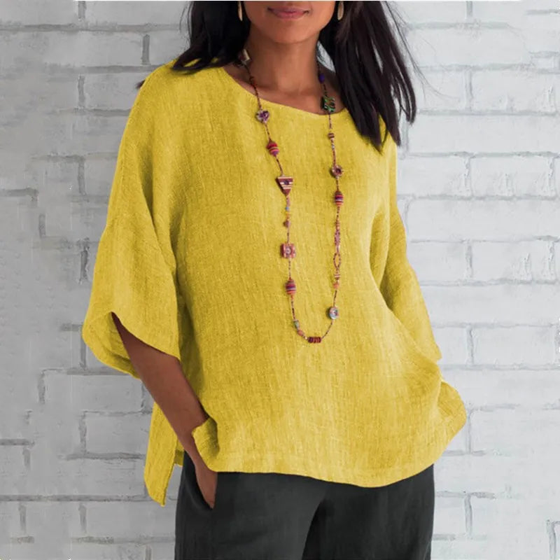 Sara Luchtige Blouse - Geel