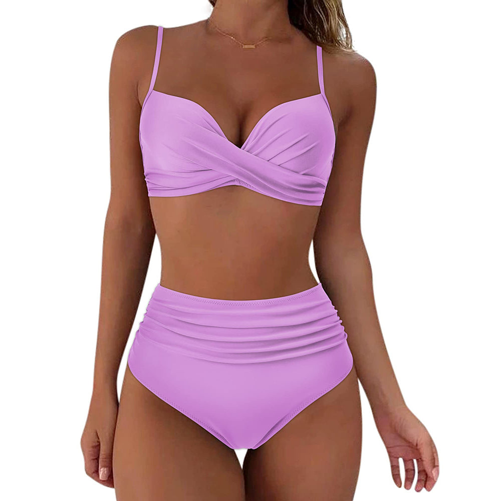 Wilma | Flatterende High-Cut Bikini met Wikkel-Top