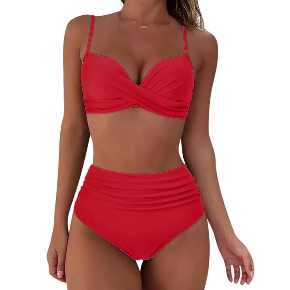 Wilma | Flatterende High-Cut Bikini met Wikkel-Top