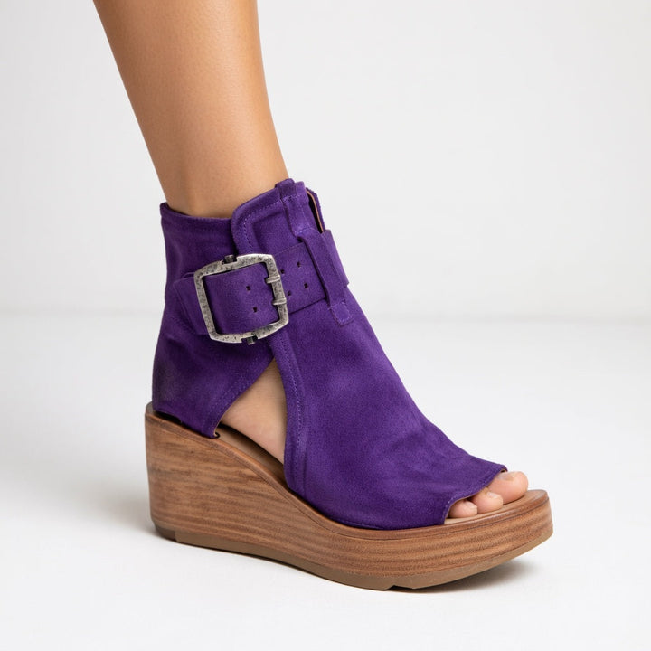 Cleó Gesp Sleehak Sandalen - Violet