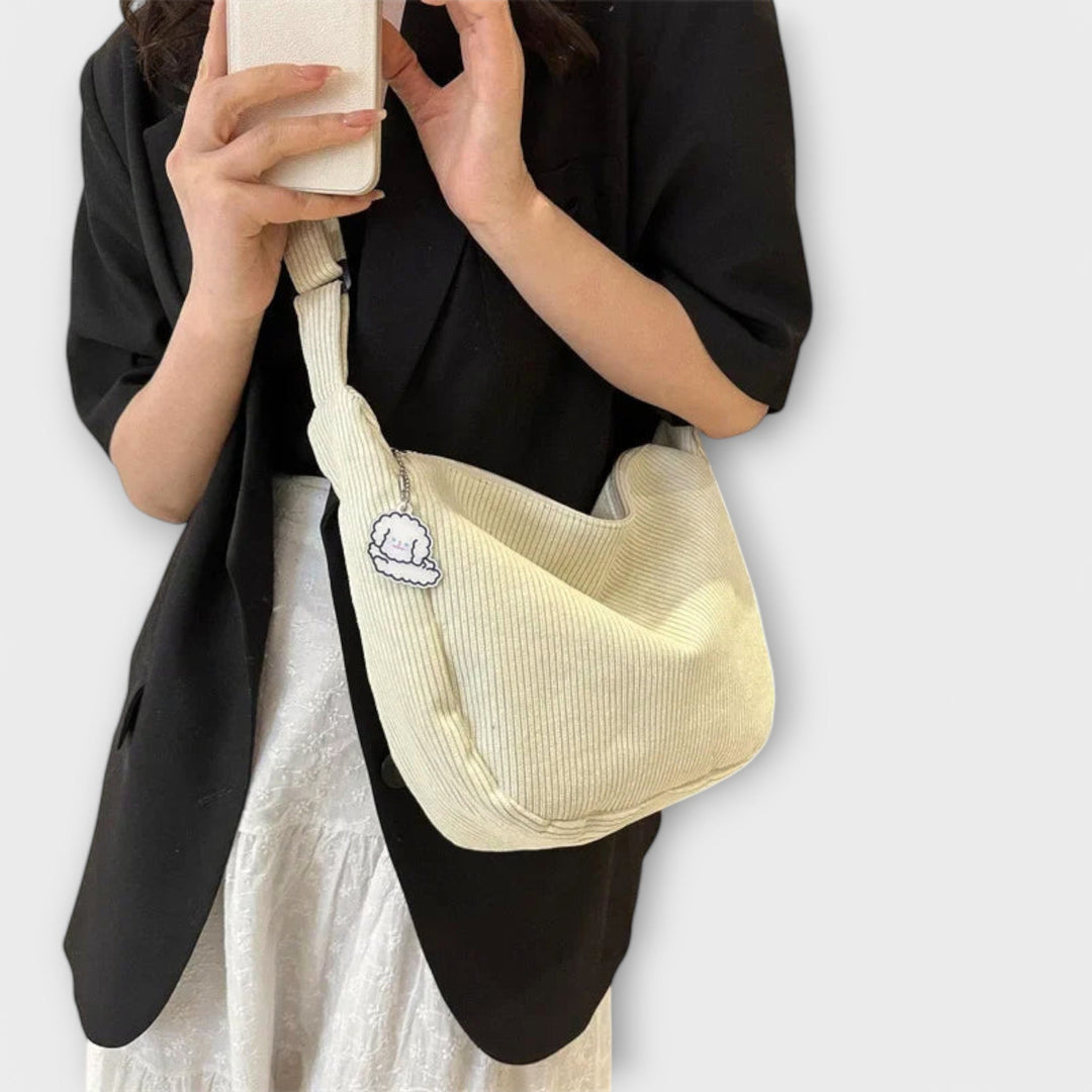 Van Elsen™ Velora Soft Cord Crossbody Tas