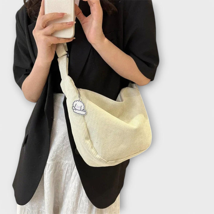 Van Elsen™ Velora Soft Cord Crossbody Tas
