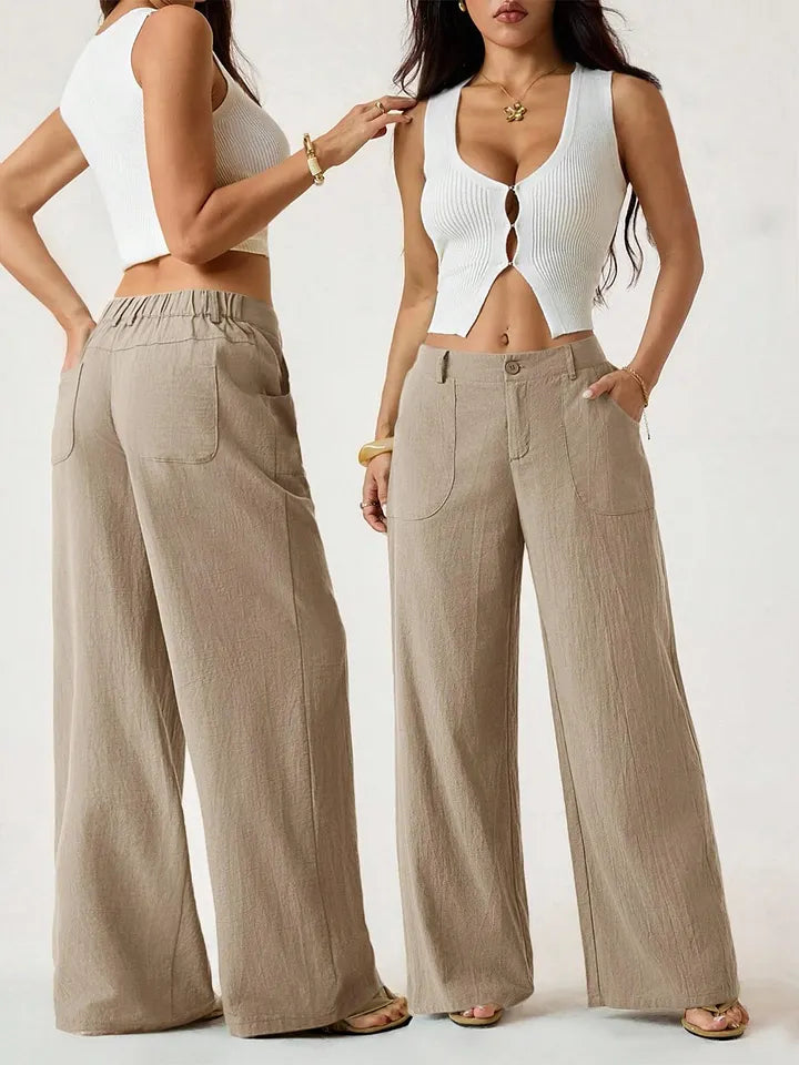 Florine Broek naturel beige