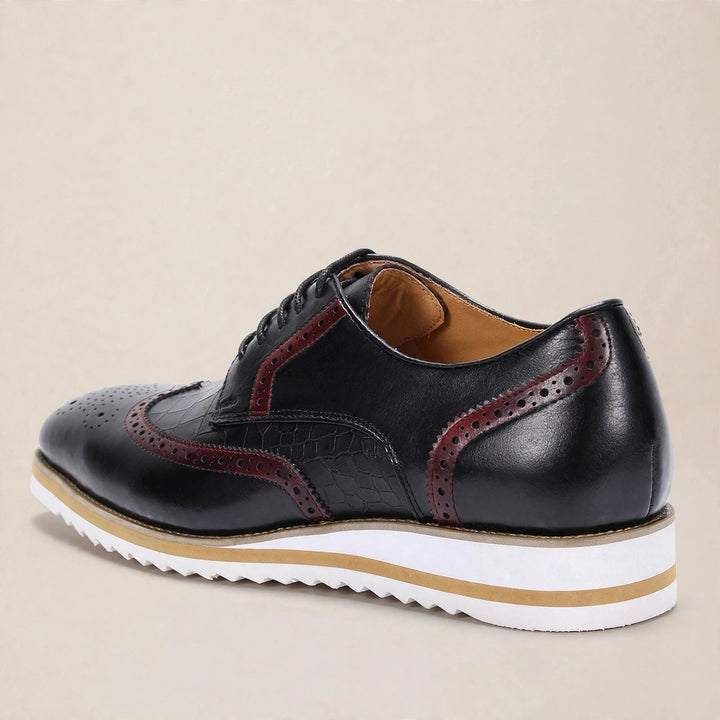 Viktor oxford veterschoenen zwart achter