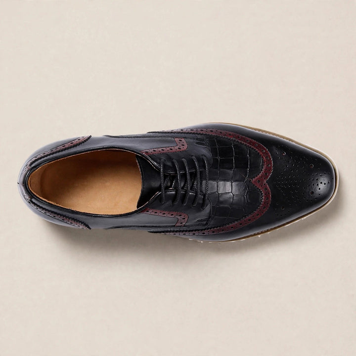 Viktor oxford veterschoenen zwart boven