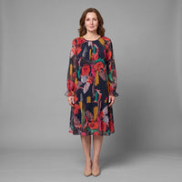 Margaux | Bloemen Midi Jurk