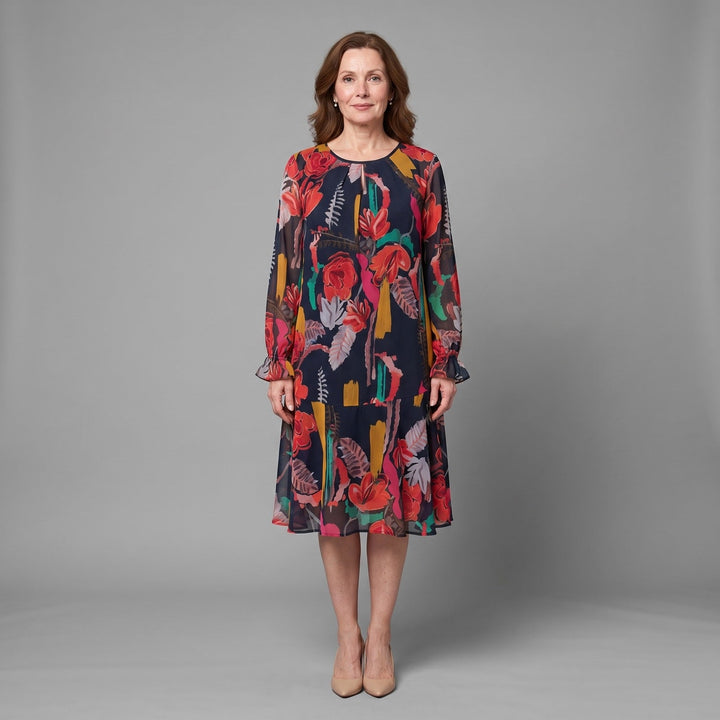 Margaux Bloemen Midi Jurk