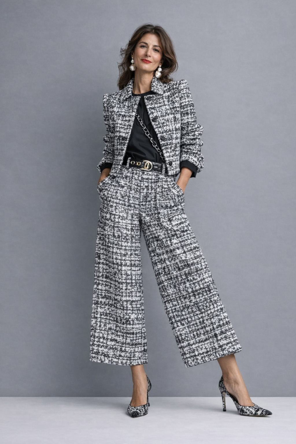 Lena Elegante Set - Grijs