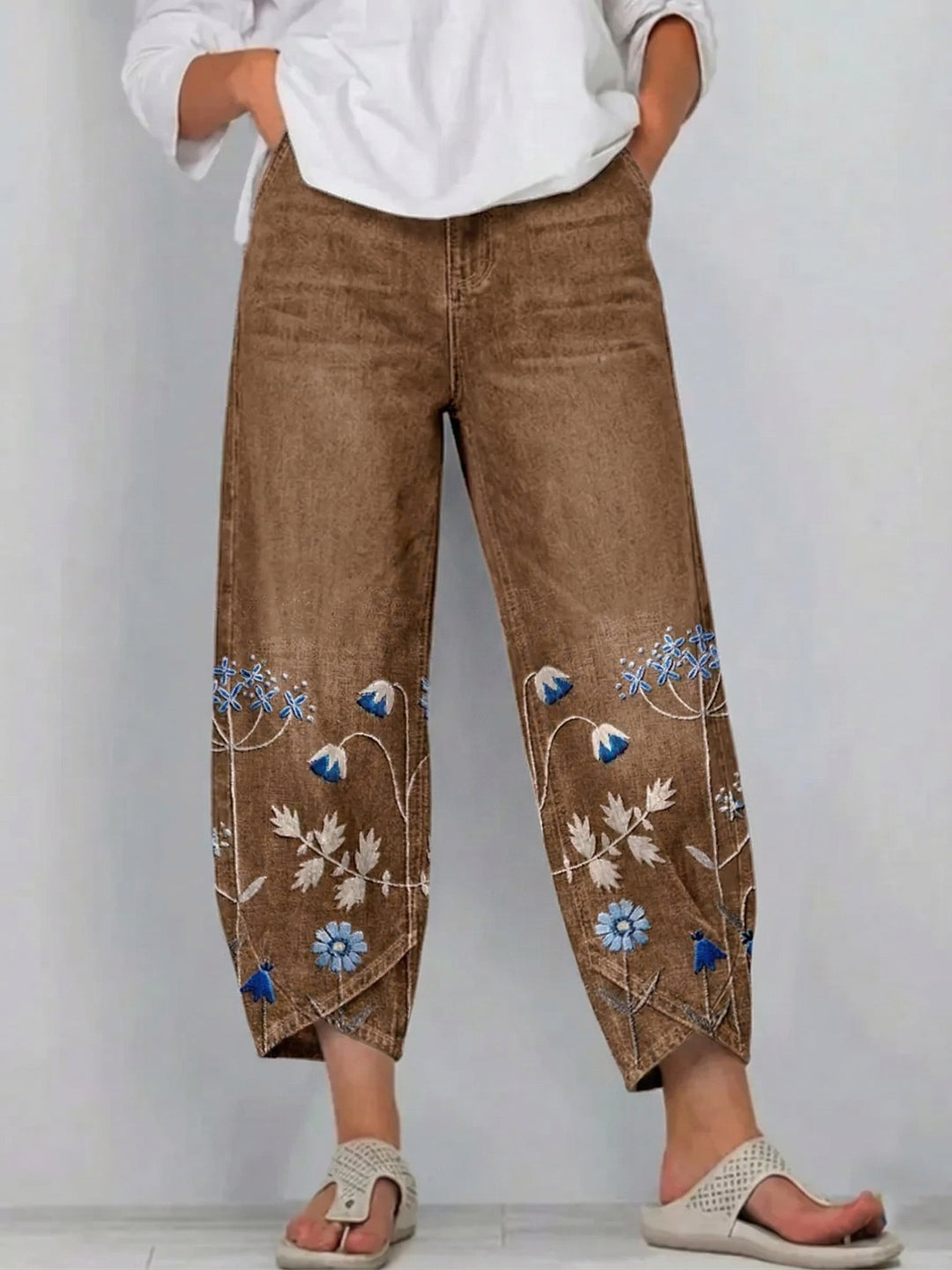 Lies | Casual Broek - Bruin