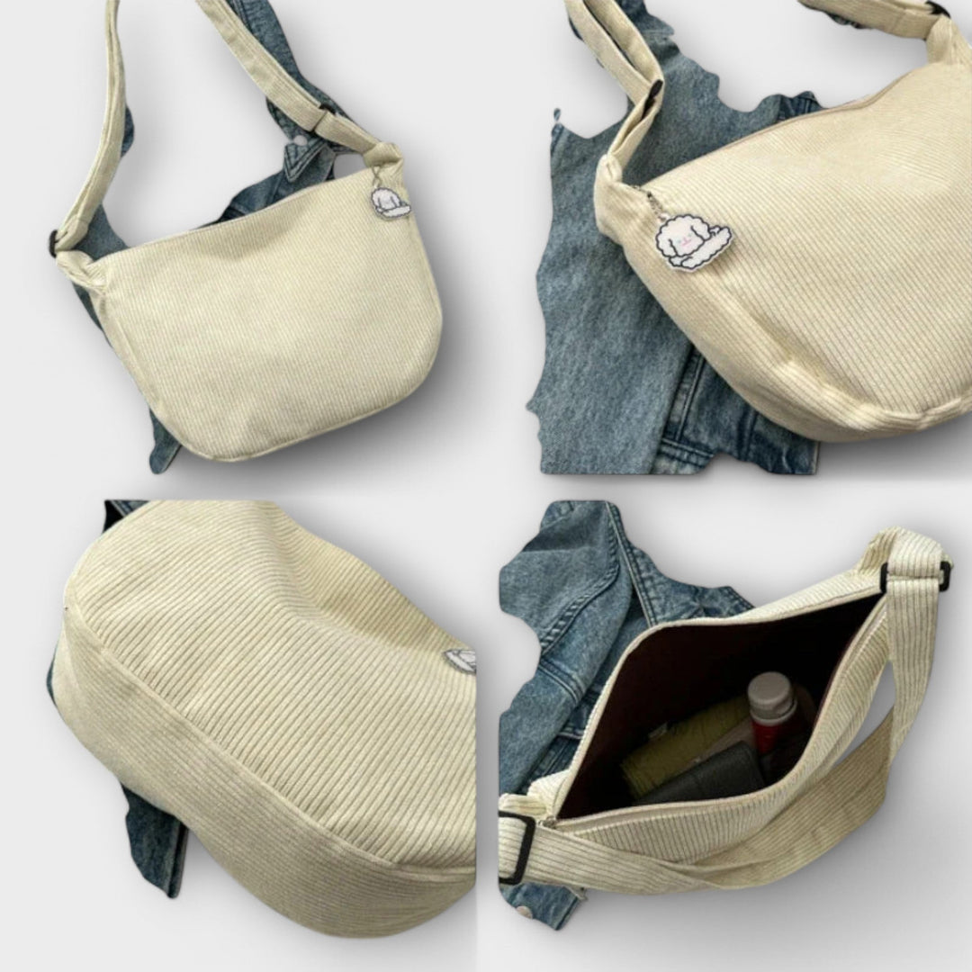 Van Elsen™ Velora Soft Cord Crossbody Tas