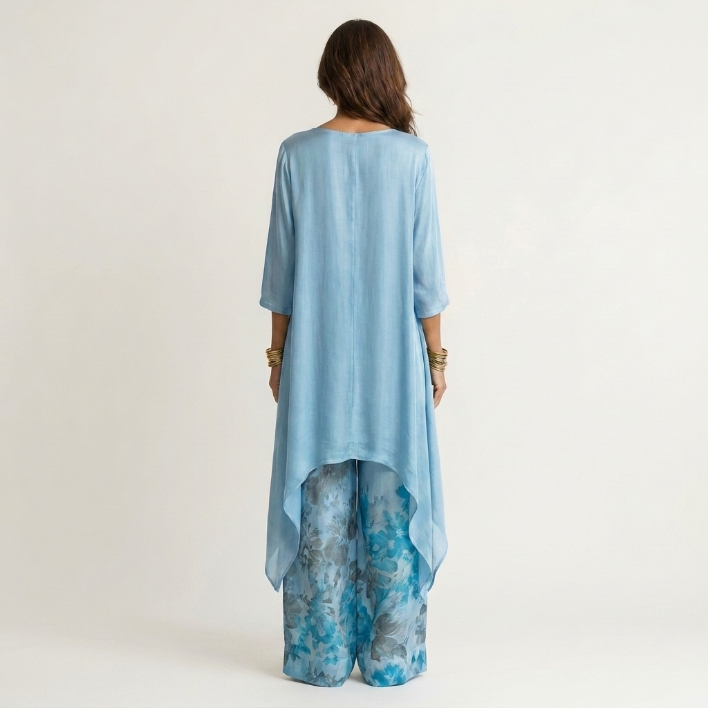 Sofia set blauw detail