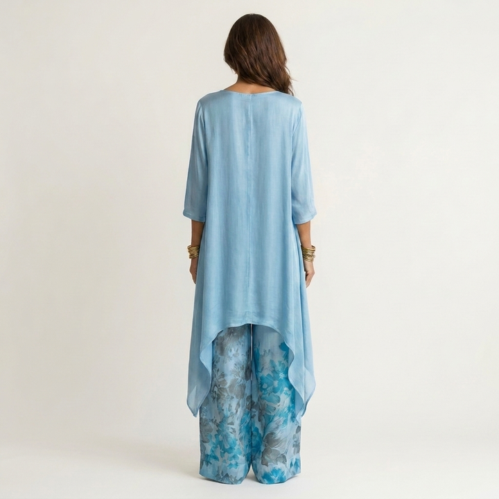 Sofia set blauw detail