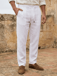 André | Bordeaux Linnen Broek