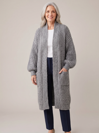 Lenie | Lang Vest met Zakken