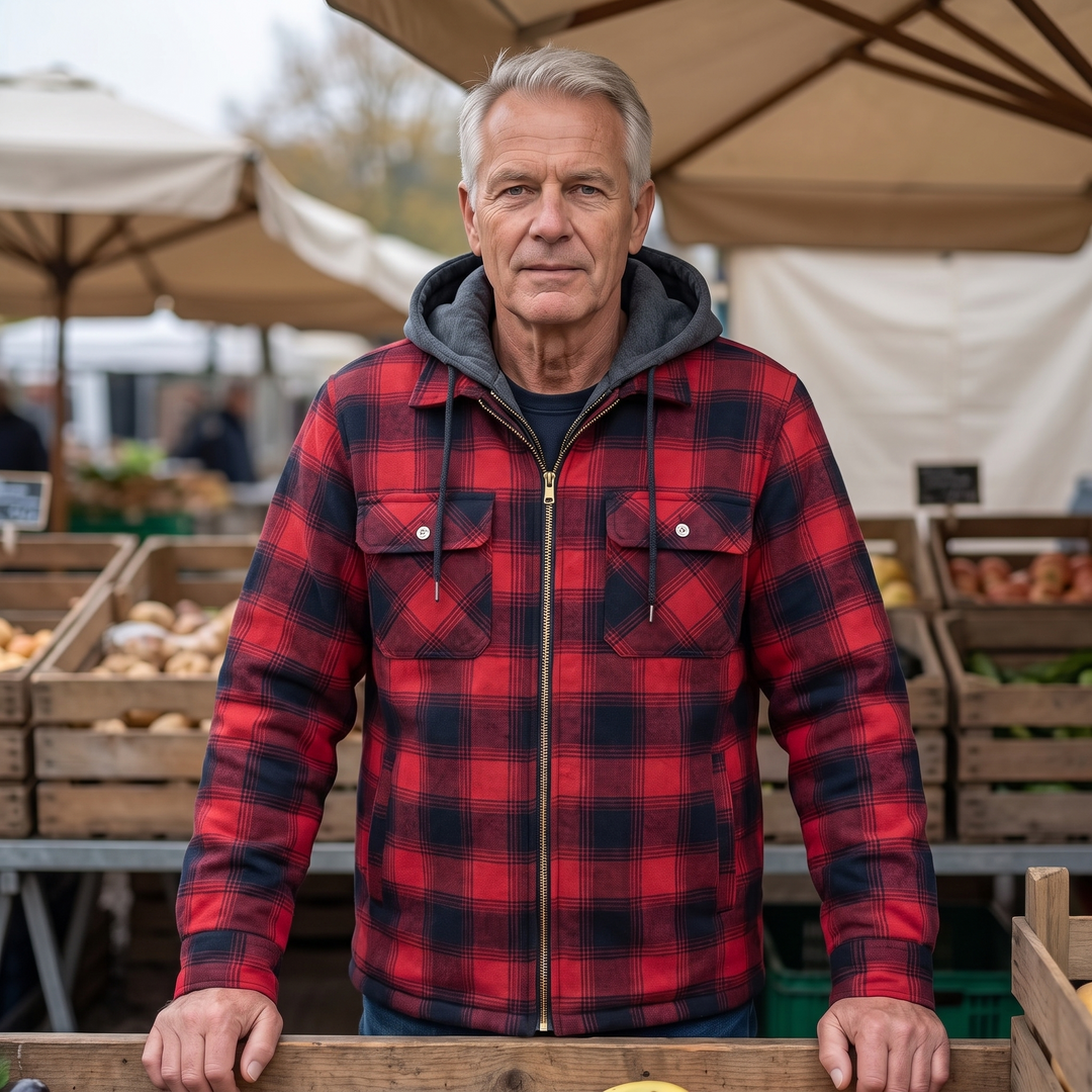 Jan Geruite Jas Rood sfeerbeeld