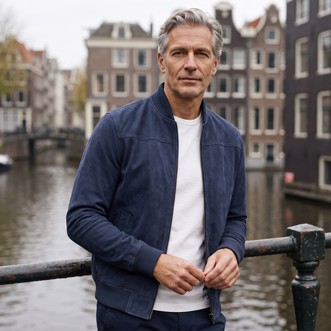 Bert Bomberjack Marineblauw sfeerbeeld