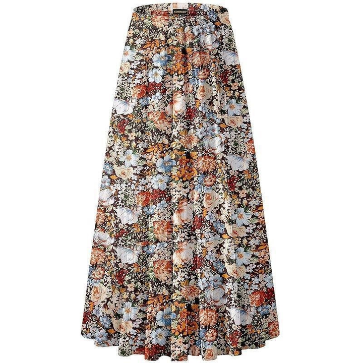 Nel bloemenprint rok