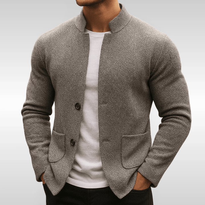 Louis Knit Blazer - Grijs
