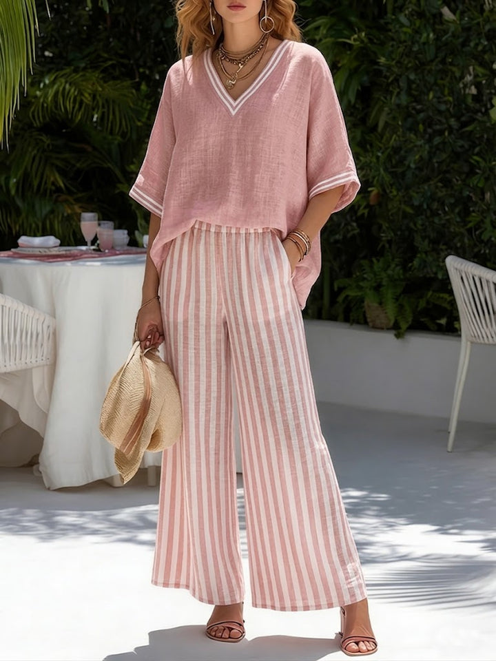 Linnen Set Roze