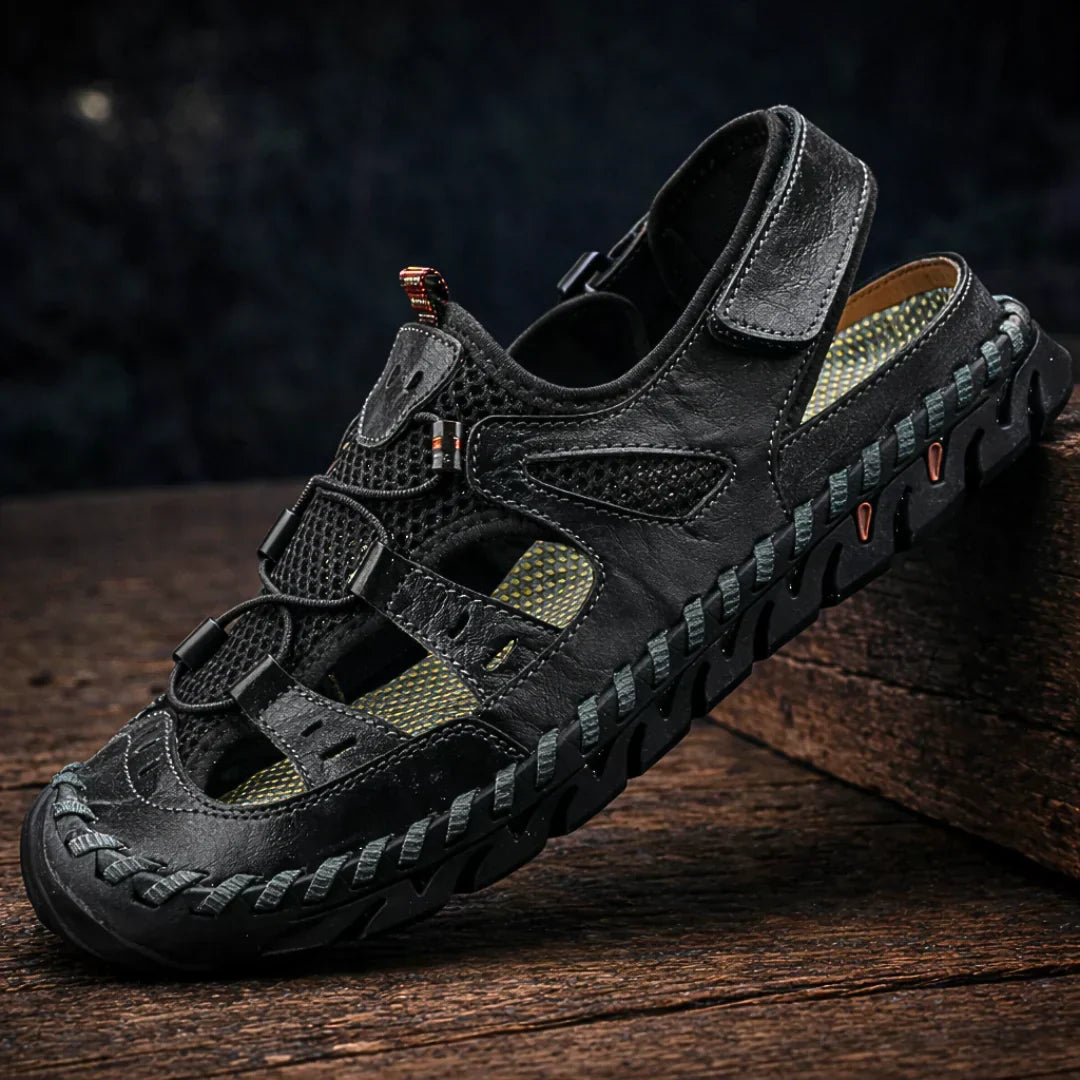 Hartmann | Leren Heren Sandalen